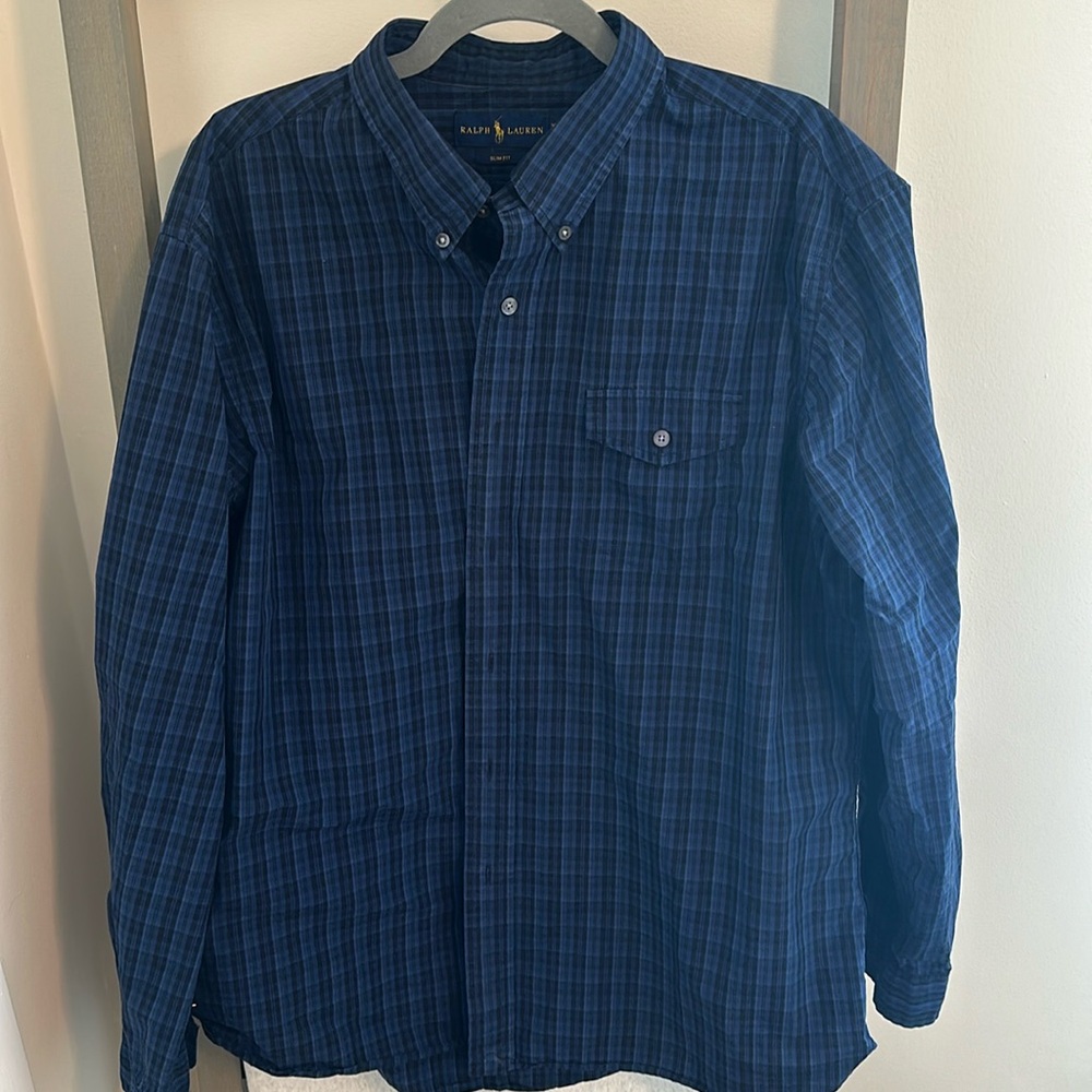 Ralph Lauren Polo Men’s Button Up Size XXL Slim fit
